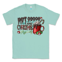 Seafoam hot cocoa and christmas movies Classic Tee - CowhideDigitalArt