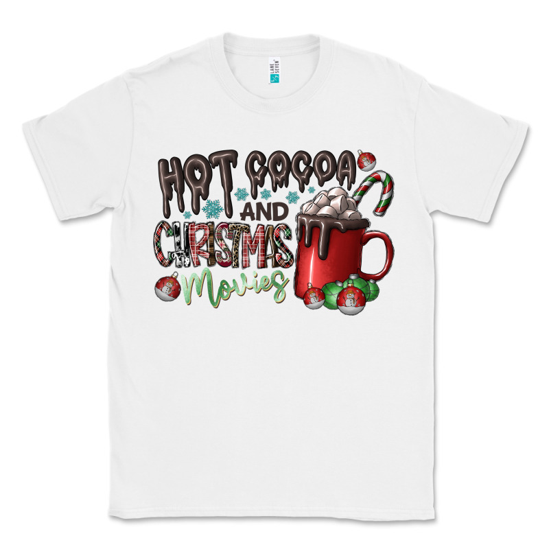 Hot Cocoa And Christmas Movies Classic Tee by CowhideDigitalArt | Teevron