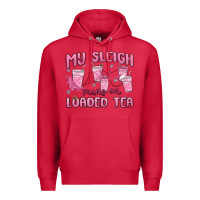 Cardinal my sleigh runs on loaded tea Premium Hoodie - MaliasSmallBusiness