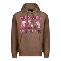 Chestnut my sleigh runs on loaded tea Premium Hoodie - MaliasSmallBusiness