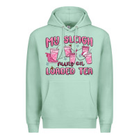 Seafoam my sleigh runs on loaded tea Premium Hoodie - MaliasSmallBusiness