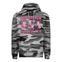 Slate Camo my sleigh runs on loaded tea Premium Hoodie - MaliasSmallBusiness