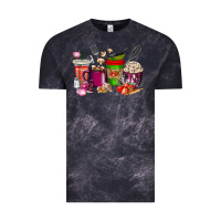 Cloud Black lunch lady coffee cups Vintage Tee - texasbilliewilder