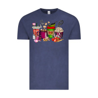 Vintage Denim lunch lady coffee cups Vintage Tee - texasbilliewilder