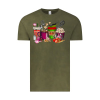 Vintage Olive lunch lady coffee cups Vintage Tee - texasbilliewilder