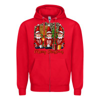 Red Merry christmas elfs Zipper Hoodie - FaDigitalArtStudio