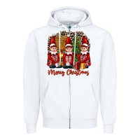 White Merry christmas elfs Zipper Hoodie - FaDigitalArtStudio