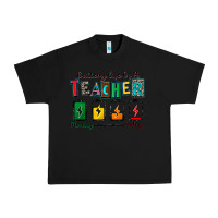 Black battery life of a teacher Urban Heavy Tee - Zillion Design Studio
