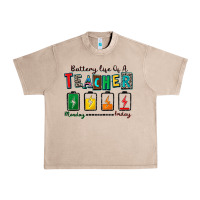 French Oak battery life of a teacher Urban Heavy Tee - Zillion Design Studio
