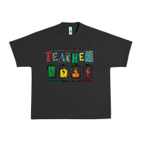 Pigment Black battery life of a teacher Urban Heavy Tee - Zillion Design Studio