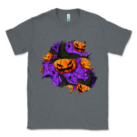 Charcoal Heather halloween pumpkin patch  1 Classic Tee - BundleAndBundleShop