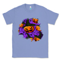 Colony Blue halloween pumpkin patch  1 Classic Tee - BundleAndBundleShop