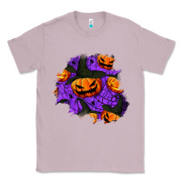 Lilac halloween pumpkin patch  1 Classic Tee - BundleAndBundleShop