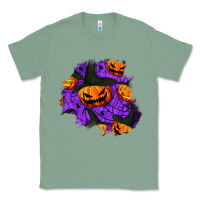 Sage halloween pumpkin patch  1 Classic Tee - BundleAndBundleShop