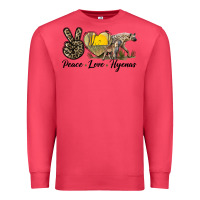 Cardinal Peace Love Hyenas Premium Sweatshirt - LillyAllenDesigns