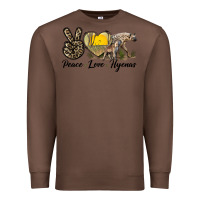 Chestnut Peace Love Hyenas Premium Sweatshirt - LillyAllenDesigns