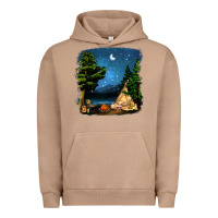Pigment Burro Night Glamping Camp With Wine Urban Hoodie - BundleAndBundleShop