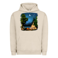 Pigment French Oak Night Glamping Camp With Wine Urban Hoodie - BundleAndBundleShop