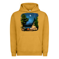 Pigment Peanut Butter Night Glamping Camp With Wine Urban Hoodie - BundleAndBundleShop