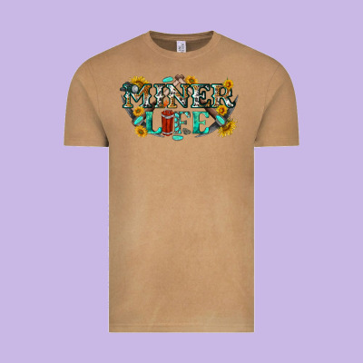 Miner Life Vintage Tee Designed By Texasbilliewilder
