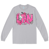 Moon Dust Breast Cancer LPN Licensed Practical Nurse Long Sleeve Tee - texasbilliewilder