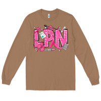 Toasted Coconut Breast Cancer LPN Licensed Practical Nurse Long Sleeve Tee - texasbilliewilder