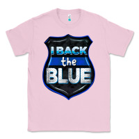 Bubblegum Pink I back the blue 4th of July Classic Tee - CowGirlArtShop