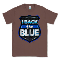 Chestnut I back the blue 4th of July Classic Tee - CowGirlArtShop