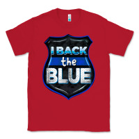 Red I back the blue 4th of July Classic Tee - CowGirlArtShop