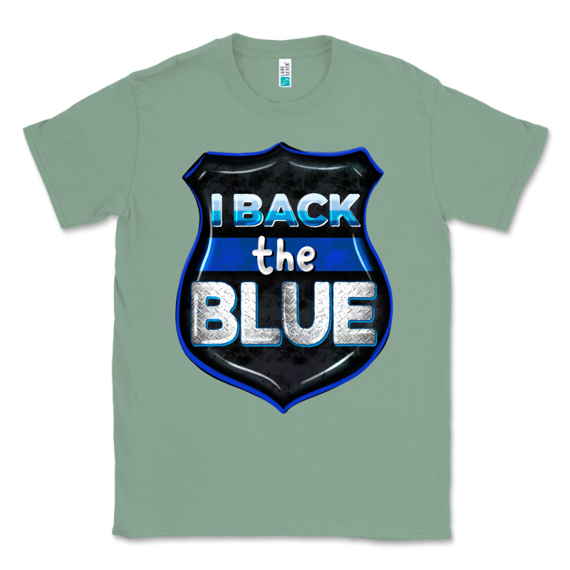 I Back The Blue 4th Of July Classic Tee by CowGirlArtShop | Teevron