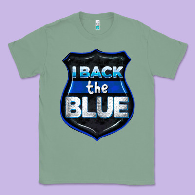 I Back The Blue 4th Of July Classic Tee Designed By Cowgirlartshop