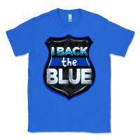 True Royal I back the blue 4th of July Classic Tee - CowGirlArtShop
