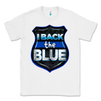White I back the blue 4th of July Classic Tee - CowGirlArtShop