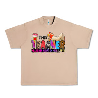 Burro this teacher wears her heart on her sleeve Urban Heavy Tee - Zillion Design Studio