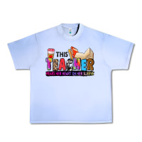 Grape Ice this teacher wears her heart on her sleeve Urban Heavy Tee - Zillion Design Studio
