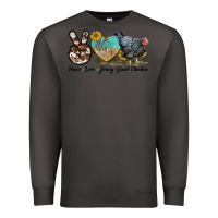 Smoke Peace Love Jersey Giant Chicken Premium Sweatshirt - LillyAllenDesigns