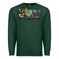 Sports Green Peace Love Jersey Giant Chicken Premium Sweatshirt - LillyAllenDesigns