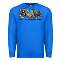 True Royal Peace Love Jersey Giant Chicken Premium Sweatshirt - LillyAllenDesigns
