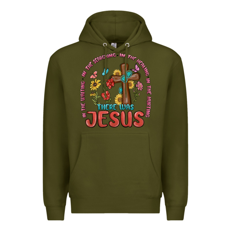 In The Waiting There Was Jesus Premium Hoodie by MaliasSmallBusiness | Teevron