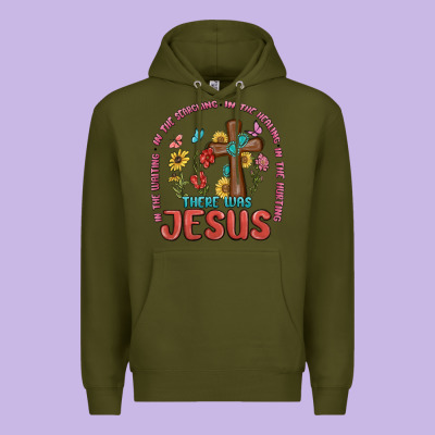 In The Waiting There Was Jesus Premium Hoodie Designed By Maliassmallbusiness