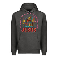 Charcoal Heather in the waiting there was jesus Premium Hoodie - MaliasSmallBusiness
