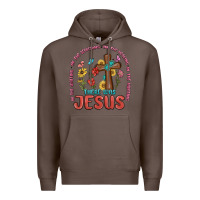 Coffee in the waiting there was jesus Premium Hoodie - MaliasSmallBusiness