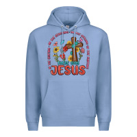 Colony Blue in the waiting there was jesus Premium Hoodie - MaliasSmallBusiness