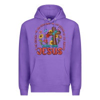 Purple in the waiting there was jesus Premium Hoodie - MaliasSmallBusiness