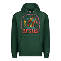 Sports Green in the waiting there was jesus Premium Hoodie - MaliasSmallBusiness