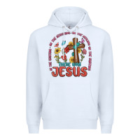 White in the waiting there was jesus Premium Hoodie - MaliasSmallBusiness