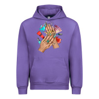 Tulip Western Nail Art With Nail Material Bbs Urban Hoodie - BundleAndBundleShop