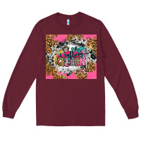 Burgundy crafting queen Long Sleeve Tee - Zillion Design Studio