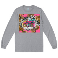 Heather Grey crafting queen Long Sleeve Tee - Zillion Design Studio