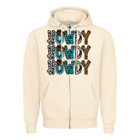 Sandshell howdy howdy howdy Zipper Hoodie - CowhideDigitalArt